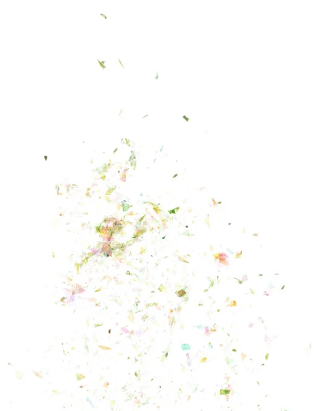 Explosion Metallic Gold Green Glitter Sparkle Bokeh Isolated White Background — Stock Photo, Image