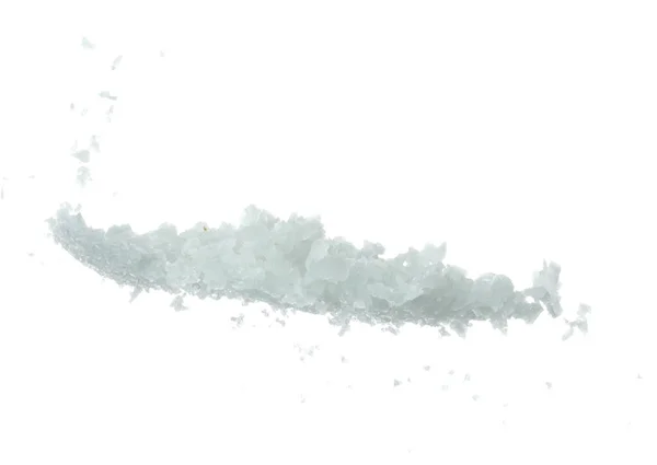 Tuzlu Kaya Sineği Patlaması Beyaz Tuz Taşı Çiçeği Soyut Bulut — Stok fotoğraf