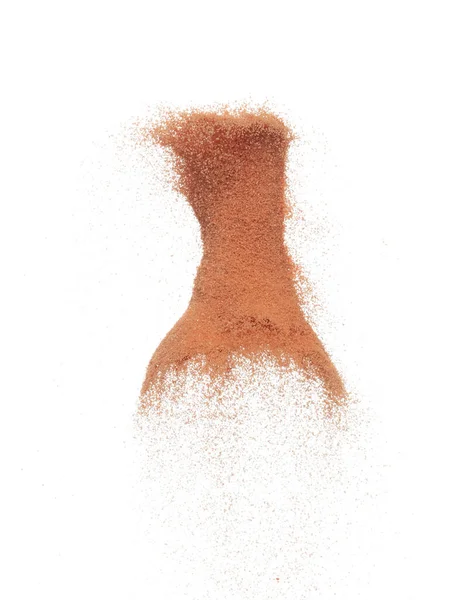Кирпичный Песок Летит Взрыв Грунтовые Пески Зерновые Волны Взрываются Абстрактная — стоковое фото
