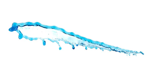 Shape Form Droplet Blue Water Splashes Drop Water Line Tube — Stockfoto