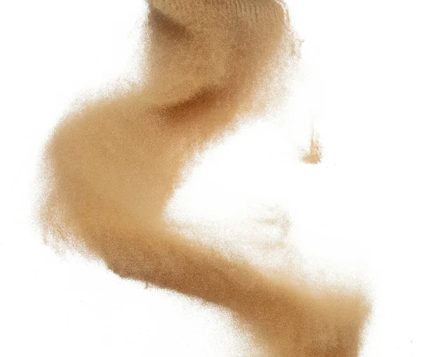 Kum Patlaması Altın Tahıl Dalgası Patlaması Soyut Bulut Sineği Sarı — Stok fotoğraf
