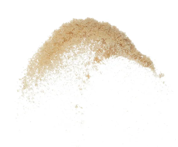 Brown Sugar Voando Explosão Açúcar Grão Marrom Explodir Mosca Nuvem — Fotografia de Stock