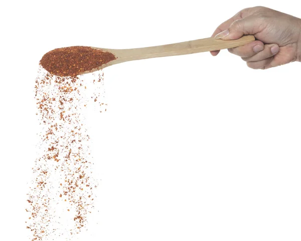 Red Hot Chili Vallen Red Grain Chili Exploderen Abstracte Wolk — Stockfoto