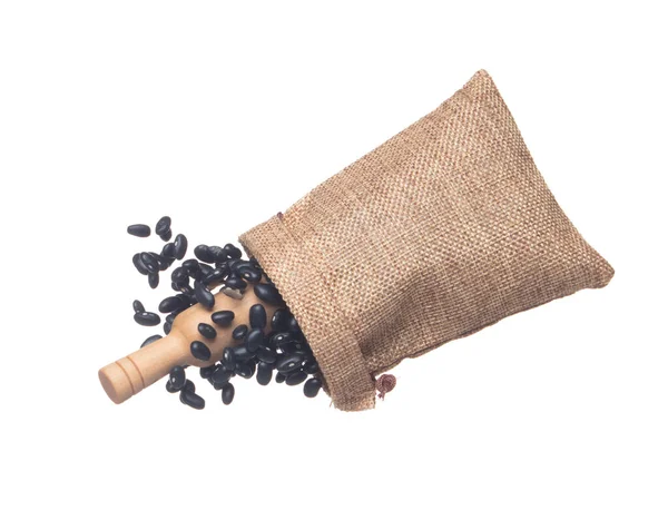 Black Bean Flying Explosion Sack Bag Black Grain Beans Explode — Stockfoto