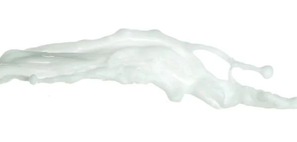 Günlük Süt Beyaz Losyon Damlası Sıçratıyor Süt Kreması Havada Yüzer — Stok fotoğraf