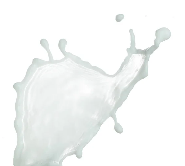 Günlük Süt Beyaz Losyon Damlası Sıçratıyor Süt Kreması Havada Yüzer — Stok fotoğraf