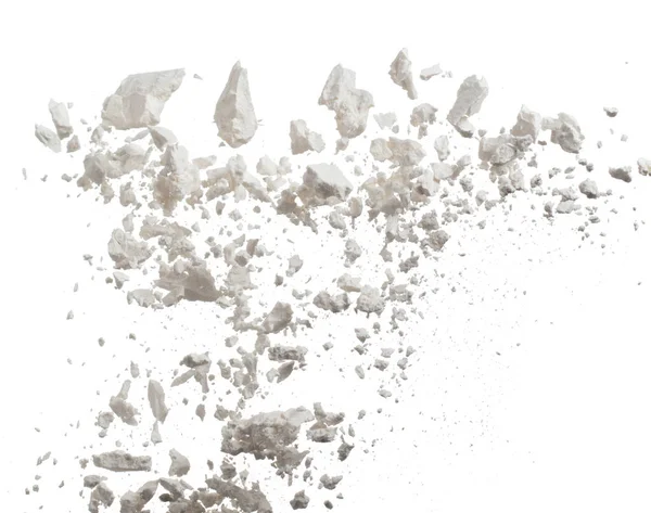 Tapioca Starch Explosion Flying White Powder Tapioca Starch Wave Floating — Stok fotoğraf