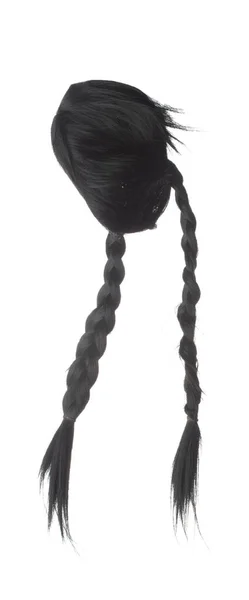 Pia Longo Wig Cabelo Estilo Voar Queda Explosão Mulher Negra — Fotografia de Stock