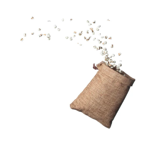 Job Tear Flying Sack Bag White Grain Job Tear Float — Stockfoto