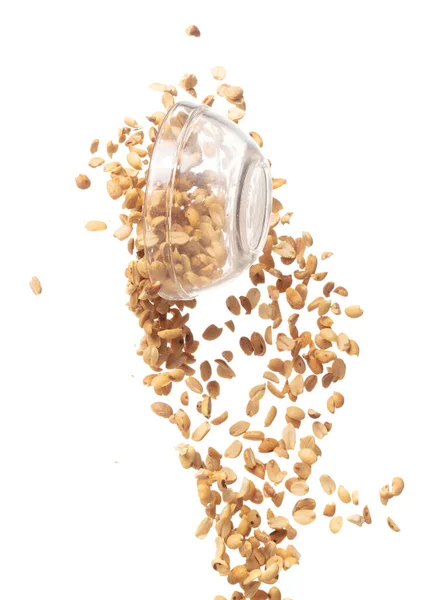 Roasted Peanut Bean Fall Throw Glass Bowl Roasted Peanut Bean — Stockfoto