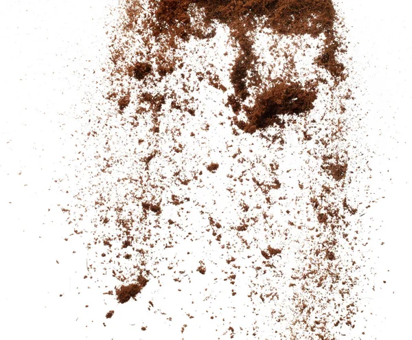Кокосовая Шелуха Летит Взрыв Кокосовый Рубленный Мелкий Размер Падает Пыль — стоковое фото