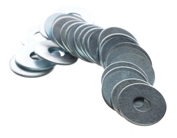 Metal Washer Ring Industry Repair Silver Washer Ring Seal Joint — 스톡 사진