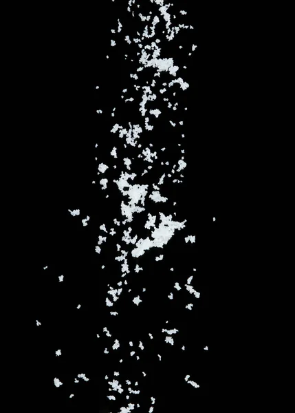 Explosion Volante Sel Les Sels Grains Blancs Cristal Explosent Mouche — Photo