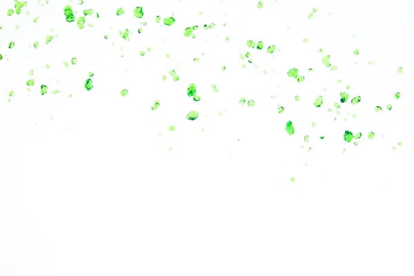 Многие Капли Зеленого Сока Природы Всплеск Воздухе Вода Зеленый Лист — стоковое фото