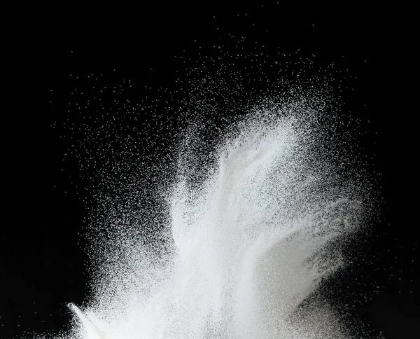 Miljoenen Witte Zand Explosie Foto Beeld Van Vallende Douche Sneeuw — Stockfoto