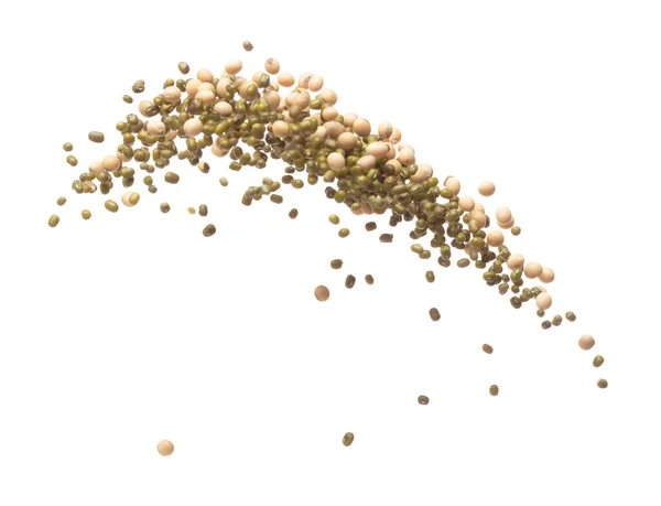 Mix Green Mung Soy Beans Fall Explosion Several Kind Bean —  Fotos de Stock