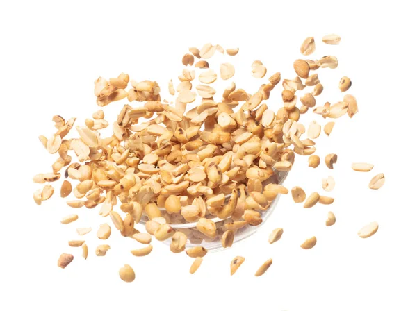 Roasted Peanut Bean Fall Throw Glass Bowl Roasted Peanut Bean — 스톡 사진