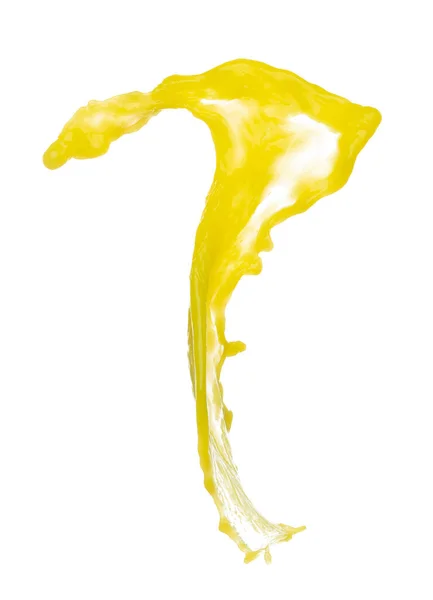 Explosión Voladora Líquido Amarillo Jugo Plátano Maíz Pigmento Flotador Fresco —  Fotos de Stock