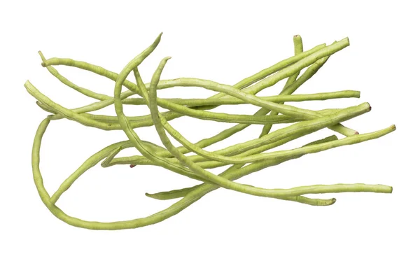 Uzun Fasulye Sineği Patlaması Bir Çok Grup Yeşil Fasulye Yemek — Stok fotoğraf