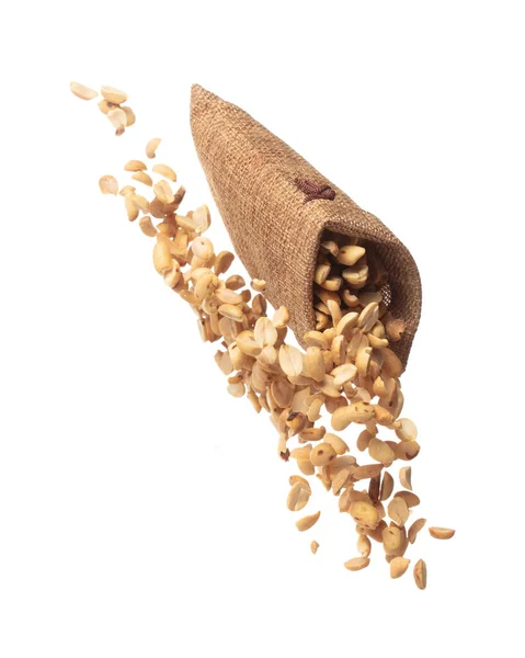 Roasted Peanut Bean Fall Throw Sack Bag Roasted Peanut Bean — Fotografia de Stock