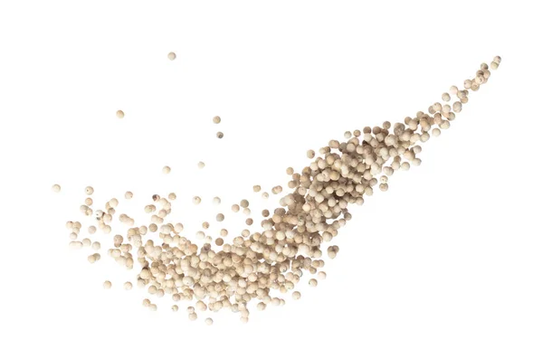 White Pepper Seeds Fly Explosion White Pepper Float Explode Abstract — Zdjęcie stockowe