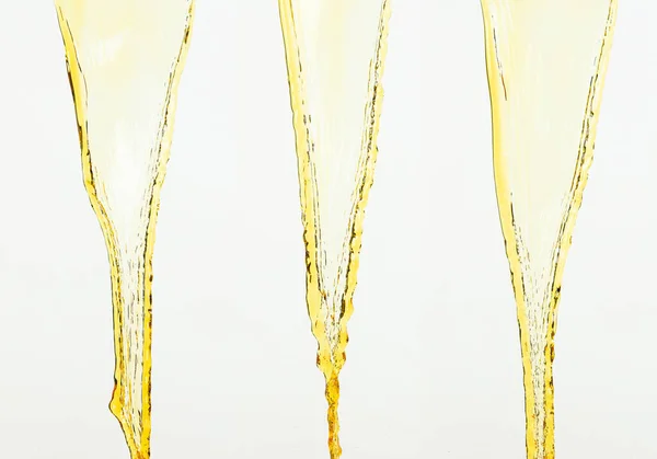 Apelsinjuice Citronsaft Eller Oljesmörjmedel Stänk Flytande Guld Gula Drinkar Droppar — Stockfoto