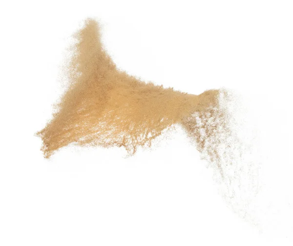 Výbuch Letícího Písku Zlatá Vlna Obilí Exploduje Abstraktní Mraky Létají — Stock fotografie