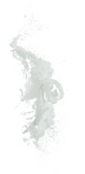 Salt Mix Flying Explosion Great Big White Salts Flower Explode — Stock Photo, Image