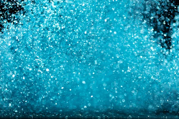 Explosion Metallic Blue Glitter Sparkle Sky Glitter Powder Spark Blink — Stock Photo, Image