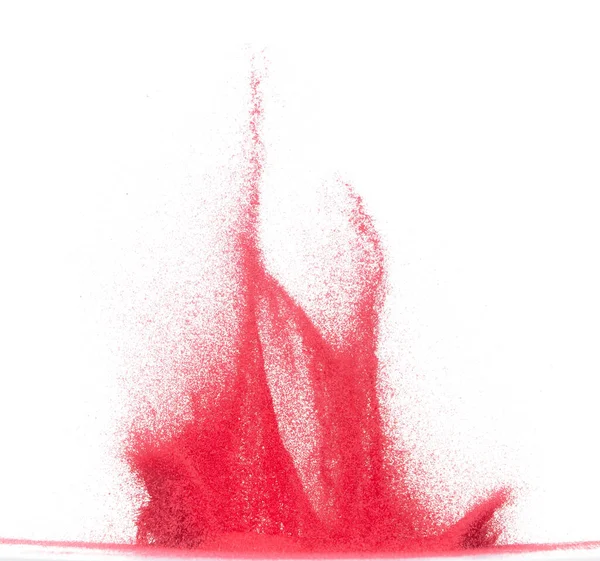 Explosion Volante Sable Rouge Petite Taille Onde Grain Sable Sanguin — Photo