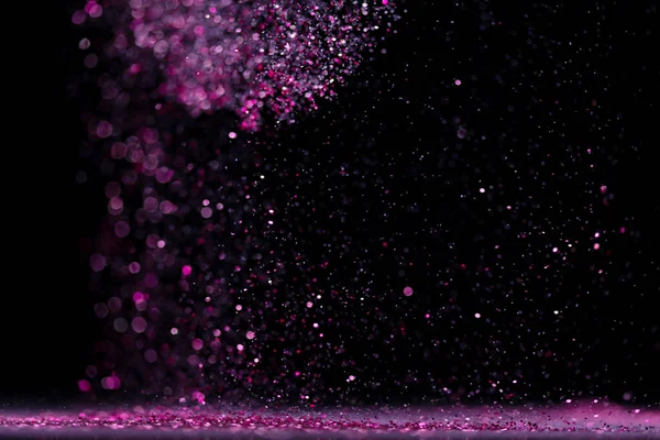 Взрывной Металлический Розовый Блеск Сверкает Душистый Блеск Пороха Искры Мигать — стоковое фото