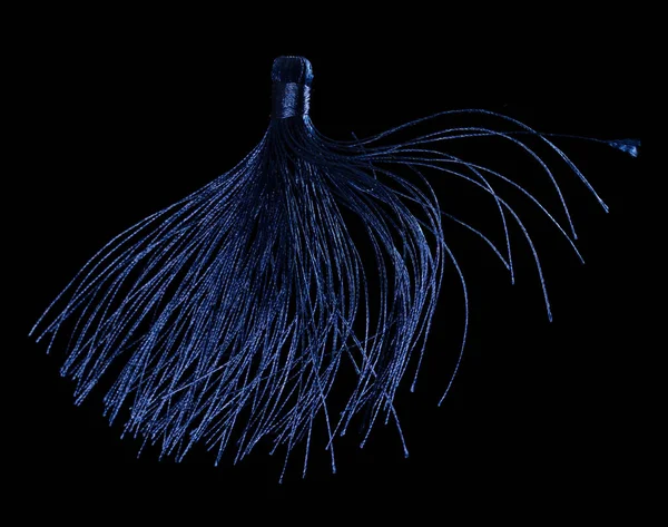 Blue Silk Tassel Decorating Indian Culture Hang Tassel Moving Wind — Stock Photo, Image