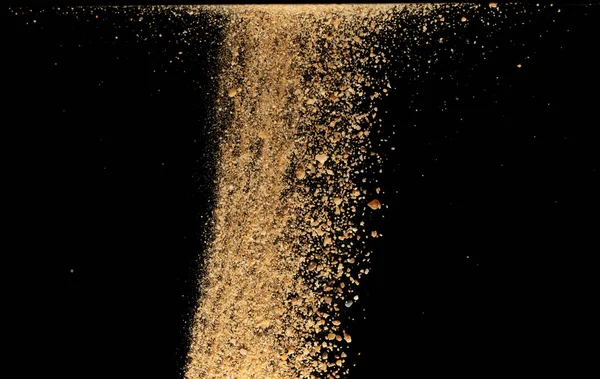 Великого Розміру Пісок Вибухнув Золота Зернова Хвиля Вибухнула Абстрактний Хмарний — стокове фото