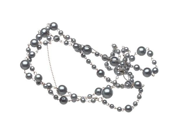 Perlenkette Stil Fliegen Der Luft Perlenkette Aus Tiefseeperlen Als Schmuckstein — Stockfoto