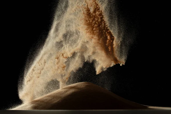 Песок Дует Звезда Галактики Космосе Песчаный Дюнный Холм Над Штормом — стоковое фото