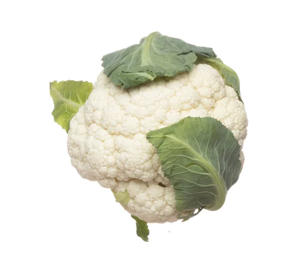 Cauliflower Fly Mid Air Green Fresh Vegetable Cauliflower Falling Organic — Stock Photo, Image