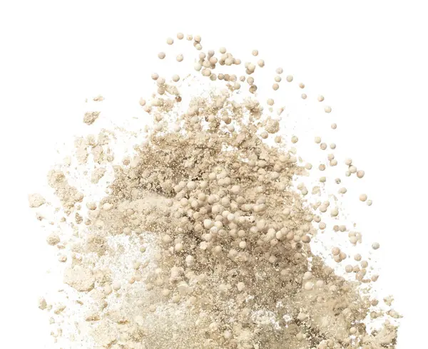 White Pepper Seeds Fly Explosion White Pepper Mix Powder Float —  Fotos de Stock