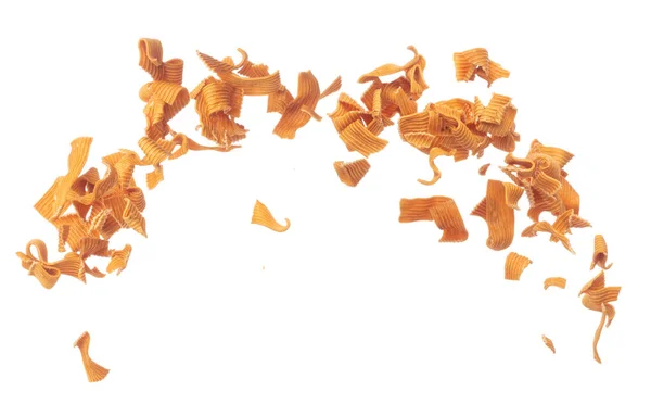 Instant Noodle Snackvlieg Explosie Gele Instant Noodle Snack Float Exploderen — Stockfoto
