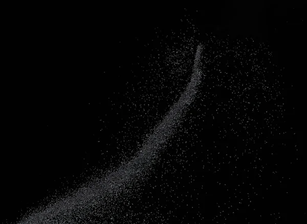 Milioni Esplosioni Sabbia Nera Immagine Caduta Sabbie Volanti Fermo Immagine — Foto Stock