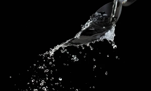 Pouring Water Pants Object Create Shape Form Splash Fluttering Droplet — Stock Photo, Image