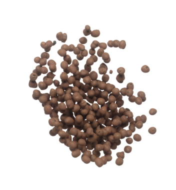 Clay Drainage 'ın büyük topu yere düştü ve havada patladı. Clay Drainage topu şekil biçimi şeklinde bir patlamayla sıçradı. Beyaz arkaplan yüksek hız deklanşör dondurma hareketini izole etti
