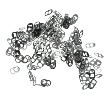 Kapaklar havada uçabilir, alüminyum kapsül düşebilir, çöp tenekesi kapağı patlamasından geri dönüşüm yapılabilir. Beyaz arkaplan izole edilmiş yüksek hız deklanşörü