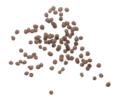 Clay Drainage 'ın büyük topu yere düştü ve havada patladı. Clay Drainage topu şekil biçimi şeklinde bir patlamayla sıçradı. Beyaz arkaplan yüksek hız deklanşör dondurma hareketini izole etti