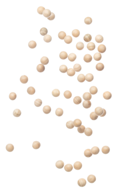 Tahta mini top sineği patlaması, küre mini topları patlar, soyut bulut sineği. Tahta mini küre topları havaya sıçrıyor. Beyaz arkaplan izole edildi