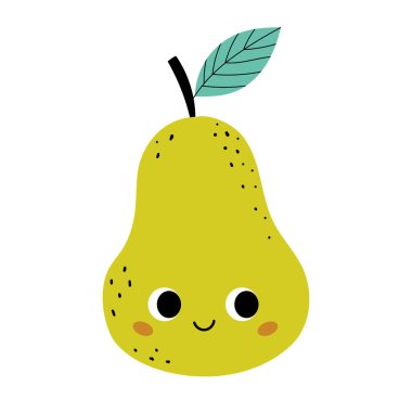 Kawaii tarzında şirin bir armut..