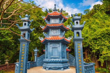 Budist tapınağı, Mermer Dağları tapınağı, Da Nang, Vietnam.