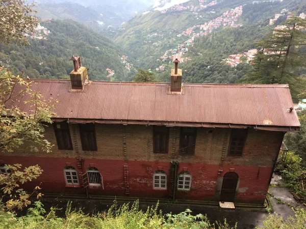 Chimla ile Eski Ev Shimla Church Ridge Mall yolu Himachal Pradesh Hindistan 1
