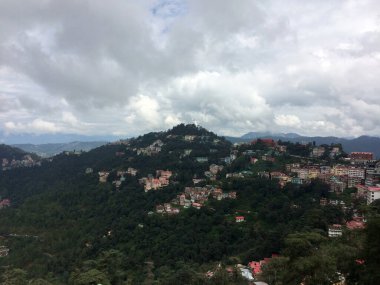 Shimla HIlls 'in manzara görüntüsü HP Hindistan 3