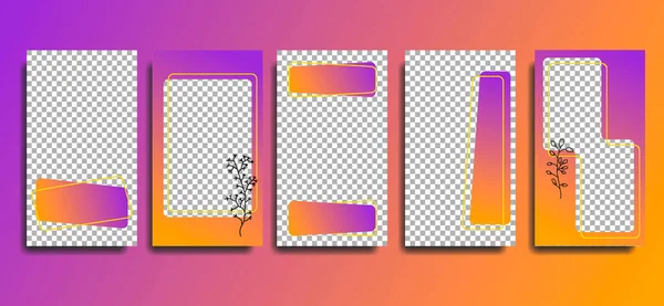 Background Instagram Colors Gradient Instagram Stories Social Network Any Direction — Stock Vector