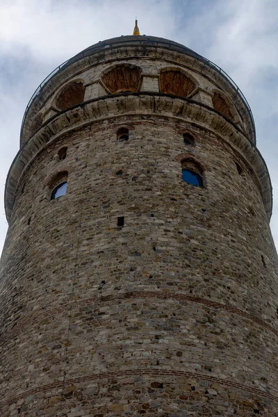 Torre Galata Símbolo Estambul Edificio Histórico Piedra Construido Por Genoveses — Foto de Stock